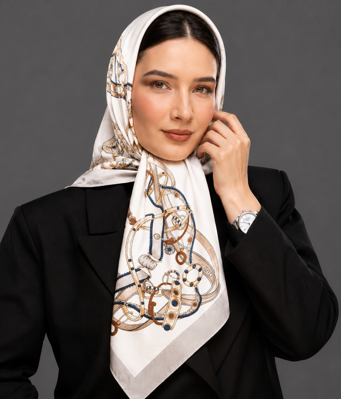 روسری ابریشمی کج راه وارداتی